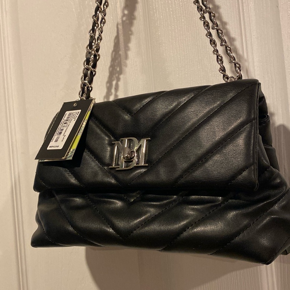 BNWT BADGLEY MISCHKA Black Quilting Crossbody Bag